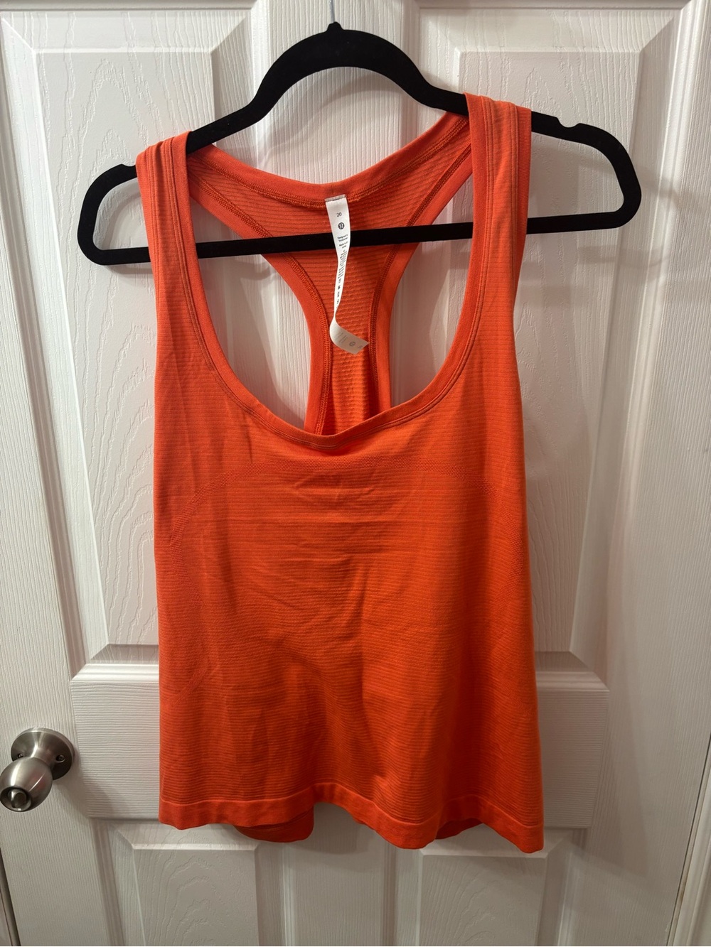 Orange Lululemon Racerback Tank Top - Women